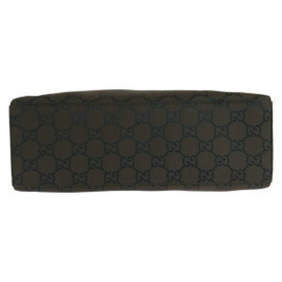 GUCCI Bamboo Jumbo GG Brown Canvas Tote Bag - Picture 1 of 9